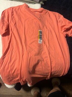 George Coral-Orange Short Sleeve Crew Tee